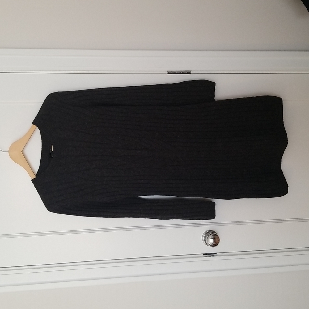 Atmosphere Gray Knit Sweater Dress
